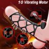 Penis and G-Spot Clitoral Vibrators with 10 Vibration Modes, Vibrating Penis Ring Cock Sleeve Adult Sex Toys for Men and Women, Male Penis G Spot Vibrator Cage Sleeve, Testicles Cock Ring G Spot Clitoris Nipples Anal Butt Plug Stimulation for Couples - Image 4