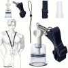 Stretcher Kit for Men Wearable 3in1 Penis Cock Training Stretching Set with Silicone Sleeve Pump and Neck and Leg Straps Adult Sex Toys for Male Penis and Exercise - Image 3