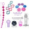 41pcs SM Bondage Restraint Vibrator Silicone Anal Plug Sex Toys for Butt Plug Color - Image 5