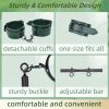 Spreader Bar BDSM Bondage Restraints Kit Handcuffs Ankle Cuffs Sex Toys PU Leather Adjustable SM Kits Couples Toy for Women and Men - Image 6