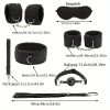 26pcs/DBSM Sex Toy, SM Bed Restraint Kit, Ankle Cuffs Hand Cuff Bondage Restraint Couples Flirting Game Fetish Sexual Pleasure Alternative Adult Sex Toy For Men Women And Single Frequency Finger Cover Vibrator With Tongue Clitoral Stimulation - Image 4