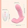 1pc Remote Control Wearable Vibrator Sex Toys Sucking Vibrator G-spot Dildo Vagina Vibrator Sex Toy with Anal Beads with Sucking, Stretching And Heating, Vibrating Mode, Sucking Licking Clitoral Stimulator, Adult Sex Toys for Women And Couples - Image 4