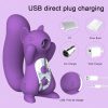Dildo - 1pc G-spot Vibrator Clitoral Sucking Vibrator For Women, Wearable Realistic Clitoris Licking Dildo Anal Prostate Massager With 10 Vibrating & Sucking Modes, Vaginal Stimulator Silicone Dildos Adult Sex Toys For Women - Image 4