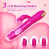 Dildo - Thrusting Dildo Vibrator Adult Toys For Women - Sex Toys Dildos Rabbit G Spot Vibrator With 3 Fast Thrusting & 10 Vibration Modes, Silicone Clitoral Stimulator Adult Sex Toy For Women Couple - Image 4