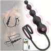 Vibrating Anal Beads For Couples - Remote Control Prostate Massager With Cock Ring & Strap-On Anal Dildo, 9 Vibration Modes, APP Controlled Sex Toy For Men - Image 3