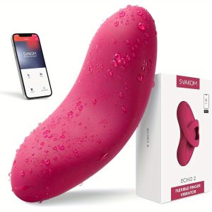 Couples Vibrator Adult Sex Toys - SVAKOM APP 5in 1 Heating Wearable Panty Vibrators with Detachable Finger Sleeve, Female Clitoral Stimulator Nipple Toy Mini Tongue Vibe Personal Massager for Women