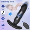 Anal Plug Butt Plug Vibrator Remote Control Sex Toys for Men Women, Prostate Massager with 10 Thrusting & Vibrating Modes Adult Sex Toys Thrusting Vibrator Anal Vibrator Butt Plug for Male Female - Image 9