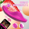 Ladies' Wireless Wearable Vibrator, APP Remote Control, 9 Vibration Modes, Rechargeable Petal Shaped Vibrator, Wearable Clitoral Massager, Battery Powered Adult Couple Toy - Image 2