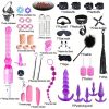 41pcs SM Bondage Restraint Vibrator Silicone Anal Plug Sex Toys for Butt Plug Color - Image 6