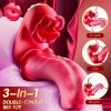 Vibrator Adult Sex Toys for Women - 4in 1 Tongue Thrusting Vibrators Dildo Rose Sex Toys with 10 Licking Clitoral & 10 Vibration Mode, G Spot Clit Stimulator Pleasure Tools for Female Couples Games - Image 5