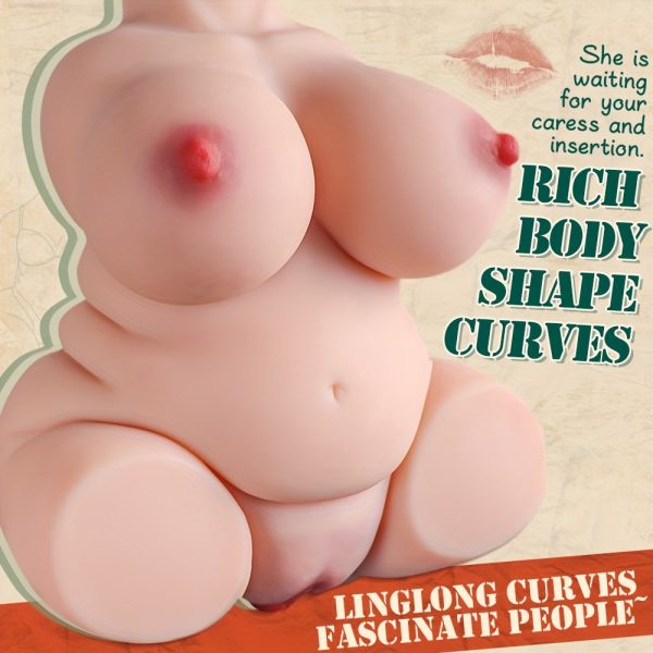 BBW Sex Doll Male Sex Toys with Big Ass and Boobs, 3 in 1 Pocket Pussy Adult Sex Toys for Men Masturbation, Male Masturbators with 12.5 LB Flesh Realistic Textured Vagina Anal Mens Sex Toys