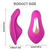 Ladies' Wireless Wearable Vibrator, APP Remote Control, 9 Vibration Modes, Rechargeable Petal Shaped Vibrator, Wearable Clitoral Massager, Battery Powered Adult Couple Toy - Image 3