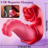 4-in-1 Female Pleasure Vibrator | USB Rechargeable Liquid Silicone Adult Toy with Tongue Licking & Thrusting Functions | 10 Vibration Modes, G-Spot Stimulator | Multi-Functional Clitoral and Anal Massager for Couples, Personal Stimulator | Smooth Texture | Multifunctional Massager - Image 7