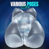 1pc New Technology Pocket Pussy Transparent TPE Male Sex Toy Handheld Soft Space Realistic Transparent Male Masturbator Cup Adult Items - Lifelike Sex Toy For Men, Discreet And Portable Adult Toy With Realistic Texture And Sensation - Image 4