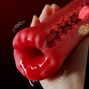 1 Male Oral Vibrating Airplane Cup, Masturbation Cup, Tongue Licking Mouth And Tight Soft Vagina, 10 Powerful Suction Frequencies For Clamping, 5D Vagina And Deep Throat Love, Lipstick Mouth Fun, Male Toy Penis Trainer.