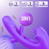 2025 Rose Sex Toys Vibrator for Women: Dildo 4-IN-1 Rose Adult Toys with 7 Flapping Modes, 7 Vibration Intensities & 5 Licking G Spot Vibrators, Adult Sex Toys Clitoral Nipple Suck for Woman for Man Couples - Image 2