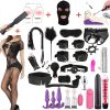 29pcs BDSM Bondage Kits for Women And Couples Bed Bondage Sex Toys Adult Game Cuffs Blindfolded Spanking Clap Women And Couples Sex Toys - Image 3