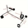 Unisex Stainless Steel BDSM Bondage Set Big Dildo Handcuffs Wrist Cuffs Neck Collar Bondage Rack Slaves Devices Couples Sex Toys - Image 4
