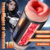 Airplane Cup Male Penis Endurance Exercise Device With Four Languages, Voice Interaction, Deep Experience Of Stretching, Rotation, Super Strong Vibration, Realistic Physical Body, Male Masturbation, Sex Toys, Sex Toys - Image 5