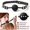 BDSM Sex Bondage Breast Restraints B to D Cup Chest Harness Boobs Cincher with Silicone Ball Gag and Nipple Clamps Sex Harness Kinky Lingerie Bra SM Games Sex Toys for Women Couples Beginner Black - Image 7