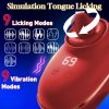 1pc Vibrator Adult Erotica, Female Erotica Vibrator, 3 Suction, 9 Tongue Licking Vibrating Adult Toys, Tongue Licking Clitoris Vagina G Spot, Instant Orgasm, Rose Erotica G Spot Vibrator, Adult Products - Image 6
