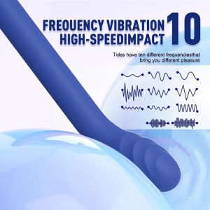 Adult female sex toys, clitoral G-spot vibrator with 10 powerful vibration modes, clitoral nipple stimulator finger bullet vibrator strapless dildo toy for couples