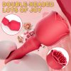 1pc Vibrator Wand Female Rose Sex Toy, Clit Stimulator Vibrators Adult Sex Toys for Clitoral Nipple G Spot Massager with 10 Vibration Modes, Magic Wand with Wrapping Vibrating Design for Women Couple Sex Games - Image 6