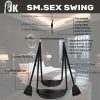Premium 800lb Capacity Sex Swing for Adults - Quick Release, Adjustable Height, Ultra Comfortable Black Straps, Easy Setup with Carabiner, Ideal for BDSM Couples & Home Entertainment - Image 4