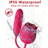 Rose Sex Toy Dildo Vibrator: 3-in-1 Rose Sex Stimulator for Women with 10 Sucking & Thrusting Dildo G-Spot Vibrators - Adult Sex Toys for Couples - Image 9