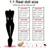 Full-Size, Full Size Sex Doll for Men, Sex Silicone Dolls TPE Sex Dolls Full Body for Men, Suitable For Vaginal, Breast Sex, With Built In Metal Skeleton Rotating Joints Adult Life Size Sex Doll Sex Toy [After service] - Image 7