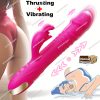 Dildo - Thrusting Dildo Vibrator Adult Toys For Women - Sex Toys Dildos Rabbit G Spot Vibrator With 3 Fast Thrusting & 10 Vibration Modes, Silicone Clitoral Stimulator Adult Sex Toy For Women Couple - Image 3