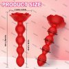 1pc Rose Anal Beads Vibrator Female Sex Toys, Anal Butt Plug For Clitoral Vagina Prostate Massager With 360° Cyclic 10 Rotating & Vibrating Modes, Texture Design G Spot Vibrator Anal Toys For Men Women Couples - Image 4
