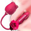 Rose Sex Toy Dildo Vibrator: 3-in-1 Rose Sex Stimulator for Women with 10 Sucking & Thrusting Dildo G-Spot Vibrators - Adult Sex Toys for Couples - Image 3
