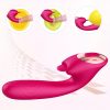 Dildo - Power Rider 3 in 1 Thrusting Clitoral Stimulator, G Spot Tongue Licking Rabbit Dildo Vibrator with 10 Flapping & 10 Telescopic Speeds Vagina Stimulation Rechargeable Adult Sex Toys for Women & Couples - Image 4