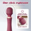 10 Adjustable Modes Of Female Clitoral Vibrator AV Female Vibrator Ergonomic Clitoral Massage One Touch Burst Dual Head Vibration Skin Friendly Soft Vibration G-spot Vibrator Female Adult Products - Image 6