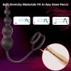 Vibrating Anal Beads For Couples - Remote Control Prostate Massager With Cock Ring & Strap-On Anal Dildo, 9 Vibration Modes, APP Controlled Sex Toy For Men - Image 6