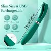 Women'S Green Bunny Ears Vibrator - 10 Powerful Vibration Modes, Rechargeable Lithium Battery, Dual Stimulator, Finger Bullet Design for Intimate Pleasure, Intimate Pleasure Accessory | Playful Design | Rechargeable Battery - Image 5