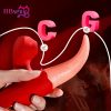2 in 1 Lick Suck Vibrators - 1pc Clitoris Stimulator and G Spot Massager - Vagina Sucking Female Pleasure Sex Toys - Image 3