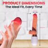 3D Realistic Dildo G-Spot Vibrator with 3 Thrusting 10 Vibrating Modes & HandsFree Suction Cup Base Sex Machine, Automatic Heating Dildo Clitoral Vagina Stimulator, Remote Control Anal Butt Plug Prostate Massager Adults Sex Toys for Women Men Couples - Image 4