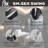 Premium 800lb Capacity Sex Swing for Adults - Quick Release, Adjustable Height, Ultra Comfortable Black Straps, Easy Setup with Carabiner, Ideal for BDSM Couples & Home Entertainment - Image 8
