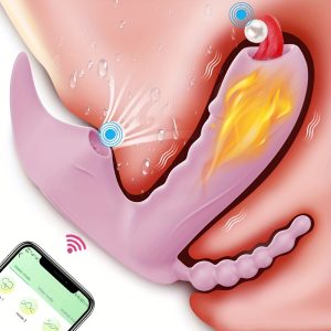 Wearable Panty Vibrator and G Spot Vibrator Clit Sucker Sex Toys For Women Sucking Vibrator Dildo and Anal Plug 3 in 1, App Remote Control Vibrator with 10x10 Vibration Modes, Adult Sex Toys & Games for Women