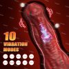 Vibrating Monster Dildo Adult Sex Toys - Soft Liquid Silicone G-spot Clitoral Stimulator Anal Massager 10 Vibration Modes & 3 Thrusting Modes with Strong Suction Cups, Anal Sex Toy for Women Men Couples - Image 2