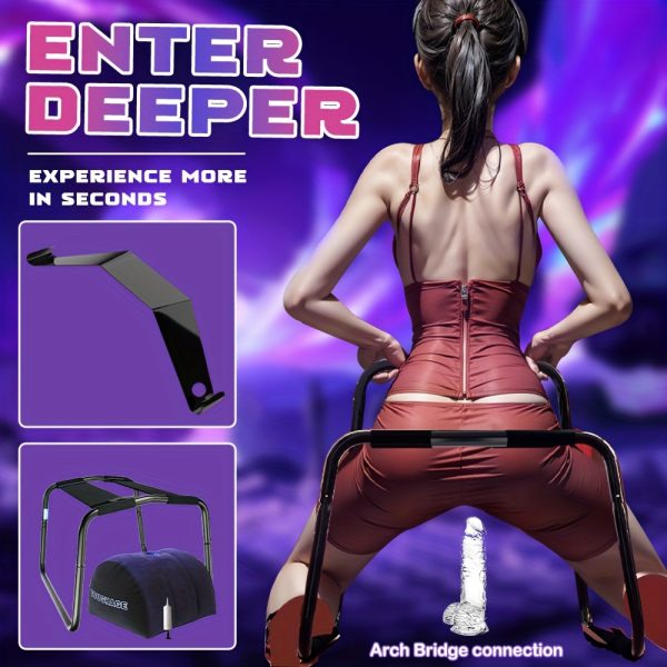 3pcs Female Sex Chair Base Bouncy Stand Stool Sex Furniture with Inflatable Pillow Female Couple Adult Game Couple Chair Multi-functional Toy