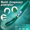 Women'S Green Bunny Ears Vibrator - 10 Powerful Vibration Modes, Rechargeable Lithium Battery, Dual Stimulator, Finger Bullet Design for Intimate Pleasure, Intimate Pleasure Accessory | Playful Design | Rechargeable Battery - Image 4