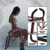 [Adult Sex Chair] Adult Multifunction Sex Chair | Sex Position Chair for Weightless, BDSM Novelty Toy for Adult Couples Games, Sex Bench for Couples Adult SM Games (Red) - Image 5