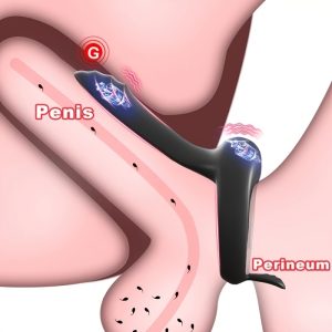 Vibrating Cock Ring Penis Sleeve, Penis Ring Vibrator Couples Adult Sex Toys for Men Women, Male Female Couple Sex Toy with G Spot Vibrator