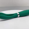 Women'S Green Bunny Ears Vibrator - 10 Powerful Vibration Modes, Rechargeable Lithium Battery, Dual Stimulator, Finger Bullet Design for Intimate Pleasure, Intimate Pleasure Accessory | Playful Design | Rechargeable Battery - Image 7