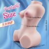 Goyha 5.9LB Vibrating Sex Dolls Male Masturbator with 10 Vibration Modes, Realistic Torso Sex Doll Toys with Perky Boobs And Plump Labia, Automatic Male Sex Toys Pocket Pussy Stroker for Men Masturbation - Image 4