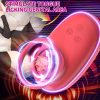 1pc Vibrator Adult Erotica, Female Erotica Vibrator, 3 Suction, 9 Tongue Licking Vibrating Adult Toys, Tongue Licking Clitoris Vagina G Spot, Instant Orgasm, Rose Erotica G Spot Vibrator, Adult Products - Image 2