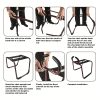 [Adult Sex Chair] Adult Multifunction Sex Chair | Sex Position Chair for Weightless, BDSM Novelty Toy for Adult Couples Games, Sex Bench for Couples Adult SM Games (Red) - Image 8